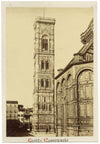 Giotto's Campanile, Florence – Original c.1870 albumen print photograph