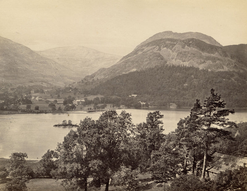 Coniston Water, Lake District – Original c.1870 albumen print photograph