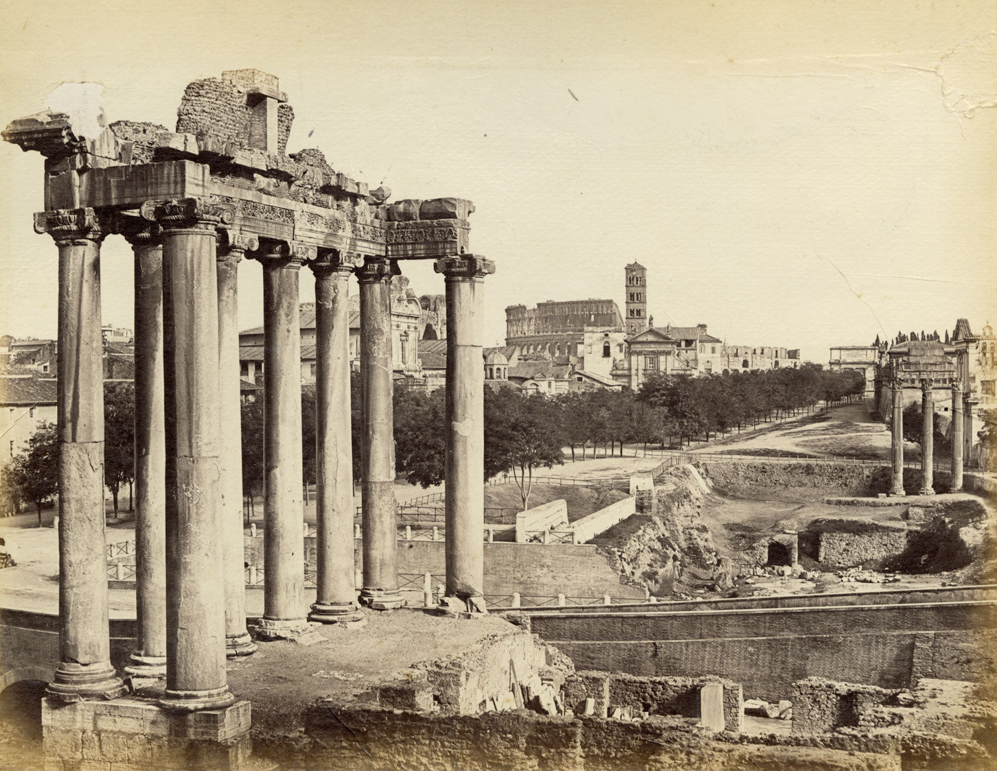 Possibly Robert Macpherson, Roman Forum, Rome – c.1870 albumen print photograph