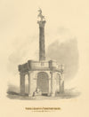 William G. Hare, Mercat Cross of Edinburgh – Original 1830 graphite drawing