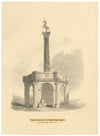 William G. Hare, Mercat Cross of Edinburgh – Original 1830 graphite drawing