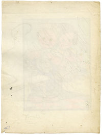 Phyllis M. Purser, Girl & Boy 'Perfect Husband' Washing Up – 1950 watercolour