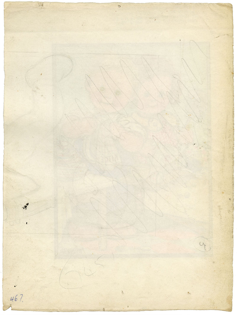 Phyllis M. Purser, Girl & Boy 'Perfect Husband' Washing Up – 1950 watercolour