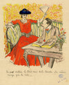 Pierre-Georges Jeanniot, Le Rire No.194 – 1906 Proof Print lithograph & gouache
