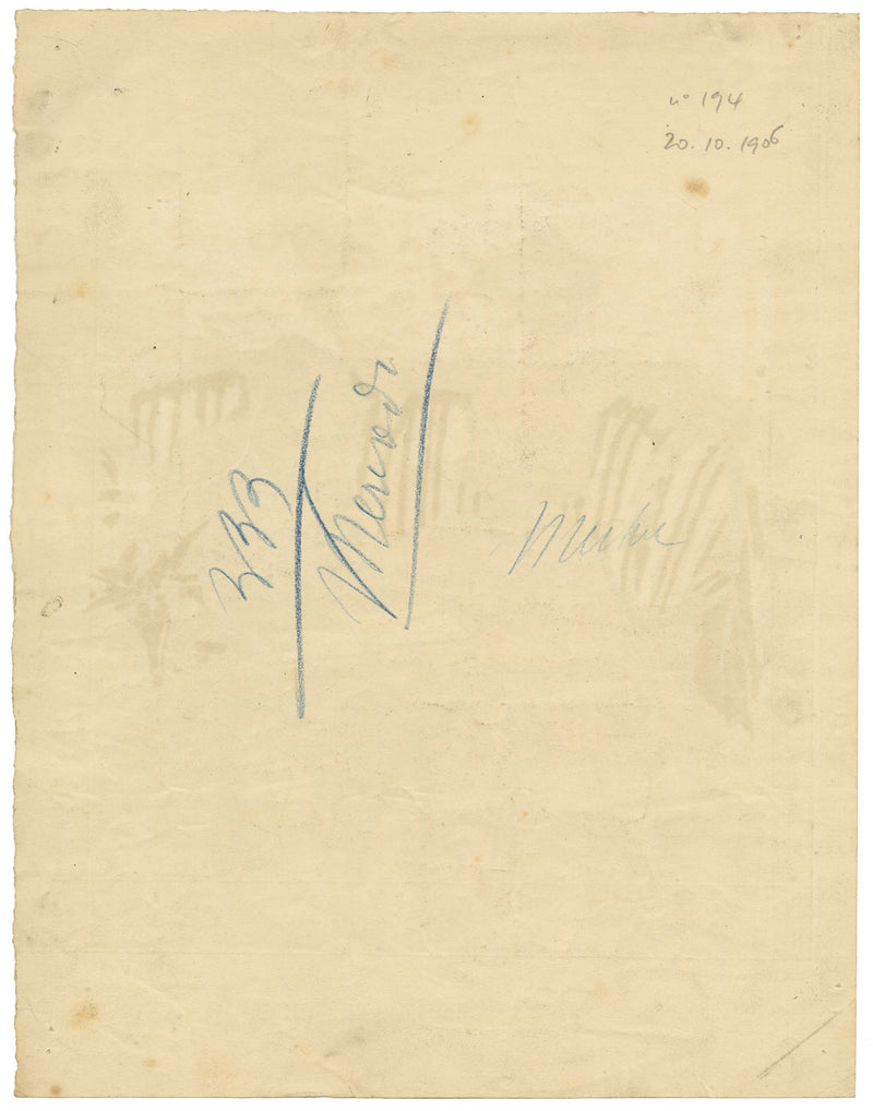 Pierre-Georges Jeanniot, Le Rire No.194 – 1906 Litografia e tempera di prova