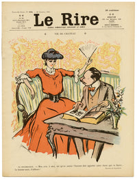 Pierre-Georges Jeanniot, Le Rire No.194 – 1906 Litografia e tempera di prova