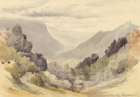 A.M. Hope-Edwardes, Algiers Mountains, Algeria – late C19th watercolour painting