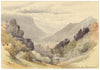 A.M. Hope-Edwardes, Algiers Mountains, Algeria – late C19th watercolour painting