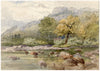 A.M. Hope-Edwardes, House under the Crags – late C19th watercolour painting