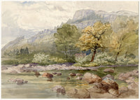 A.M. Hope-Edwardes, House under the Crags – late C19th watercolour painting