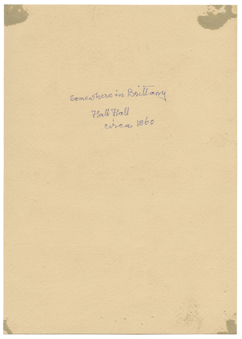 Chiesa in Bretagna secondo Samuel Prout – Dipinto originale ad acquerello del 1860 circa