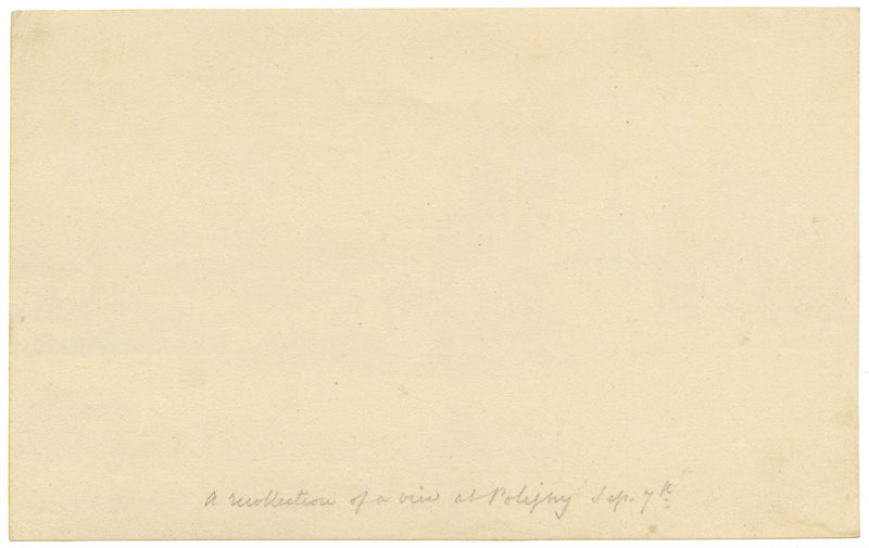 Monro, Recollection of a View at Poligny, Jura, France – early C19th drawing