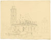 Alexander Monro, St Nicholas Church, Frankfurt, Germany – early C19th drawing