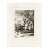 Francesco Novelli after Rembrandt, The Flight into Egypt – 1860 etching print