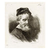 Francesco Novelli after Rembrandt, Portrait of Jan Lutma – 1860 etching print
