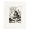 Francesco Novelli after Rembrandt, The Pancake Woman – 1860 etching print