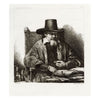 Francesco Novelli after Rembrandt, Portrait of Arnold Tholinx – 1860 etching