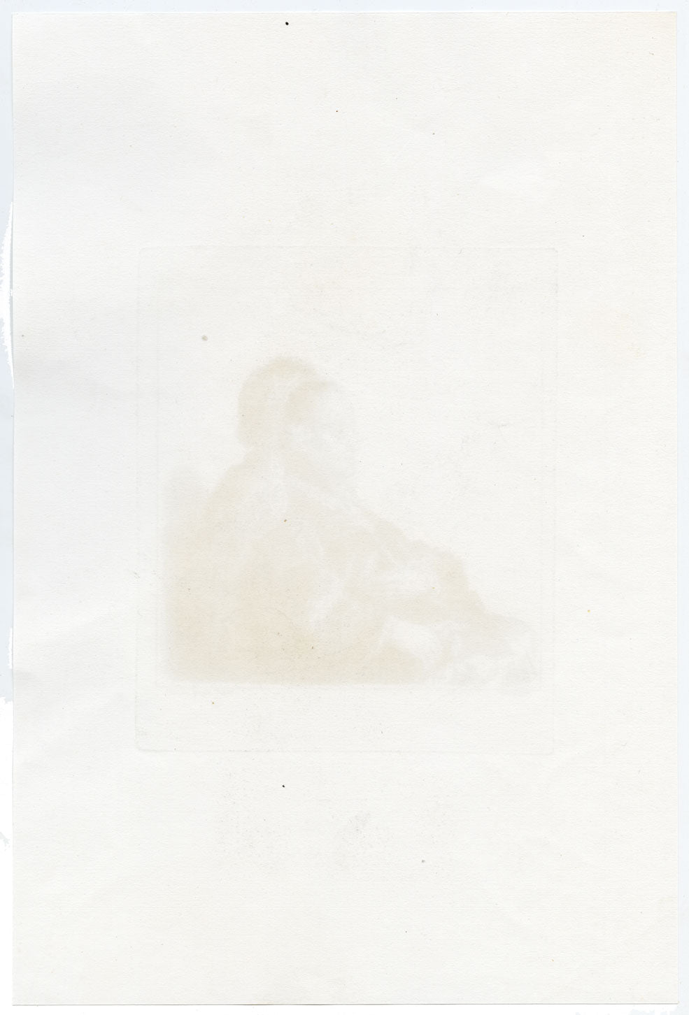 Francesco Novelli after Rembrandt, The Artist's Mother – 1860 etching print