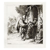 Francesco Novelli after Rembrandt, The Rat Catcher – 1860 etching print