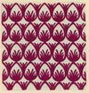 Textile Design, Atelier Testemale Paris: Burgundy Deco Tulip – c.1960s painting