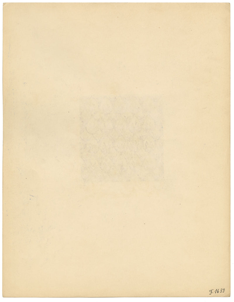 Diseño textil, Atelier Testemale París: Tulipán estilo art déco burdeos, pintura de los años 60