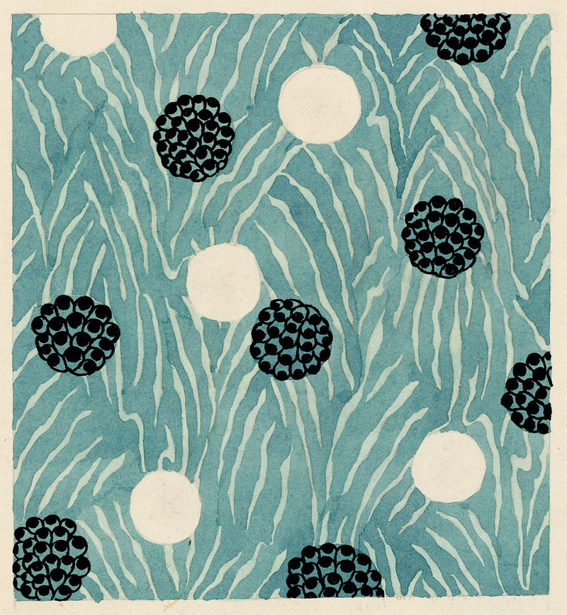 Textile Design, Atelier Testemale Paris: Turquoise Marine – c.1960s painting