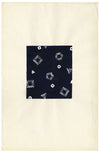 Textile Design, Atelier Testemale Paris: Dark Blue Geo Shapes – c.1960s painting