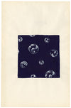 Textile Design, Atelier Testemale Paris: Navy Blue Ocean Swirl –c.1960s painting