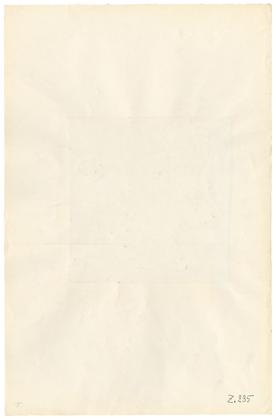 Textile Design, Atelier Testemale Paris: Navy Blue Ocean Swirl –c.1960s painting