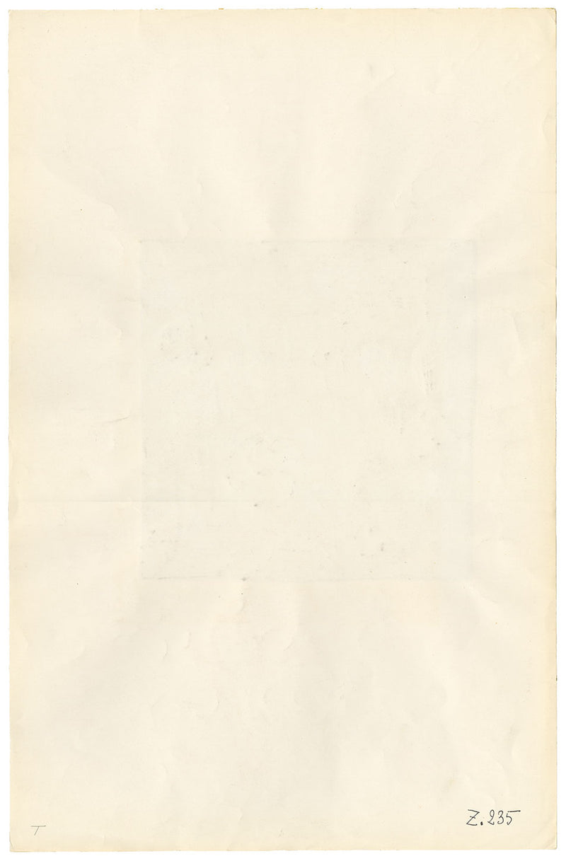 Textile Design, Atelier Testemale Paris: Navy Blue Ocean Swirl –c.1960s painting