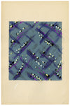 Textile Design, Atelier Testemale Paris: Ditsy Flower Check – c.1960s painting