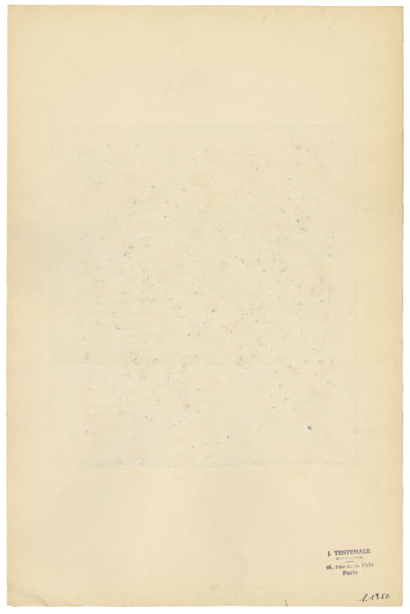 Textile Design, Atelier Testemale Paris: Ditsy Flower Check – c.1960s painting