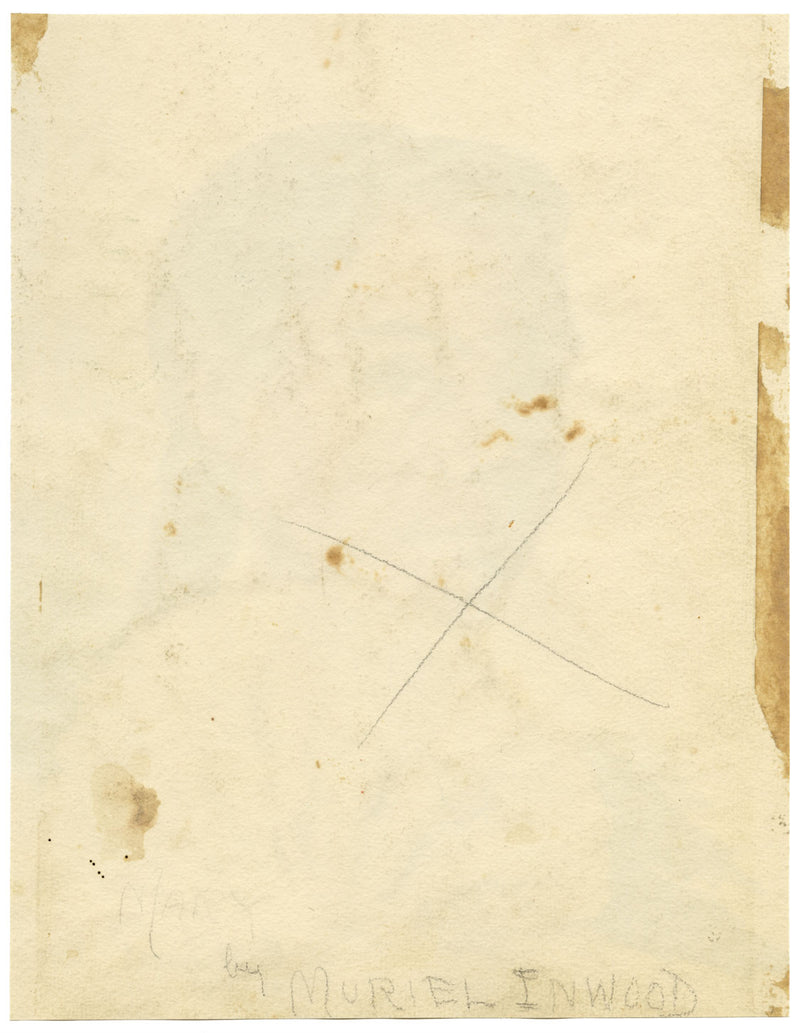 Muriel Inwood, Giovane bellezza 'Mary' – Acquerello originale del 1947