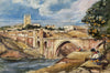 Muriel Inwood, Toledo across San Martín Bridge, Spain – mid-C20th watercolour