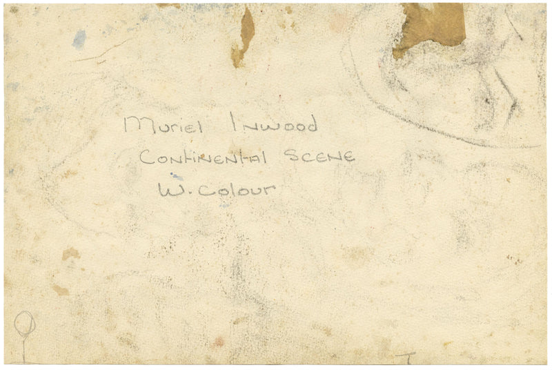 Muriel Inwood, Toledo al otro lado del Puente de San Martín, España – acuarela de mediados del siglo XX