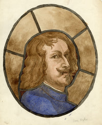 Anthony Van Dyck Stained Glass Design – late 19th-century watercolour painting