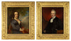 John Stirling, Portrait Pair, Scottish Cleric & His Wife – 1851 oil paintings