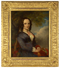 John Stirling, Portrait Pair, Scottish Cleric & His Wife – 1851 oil paintings