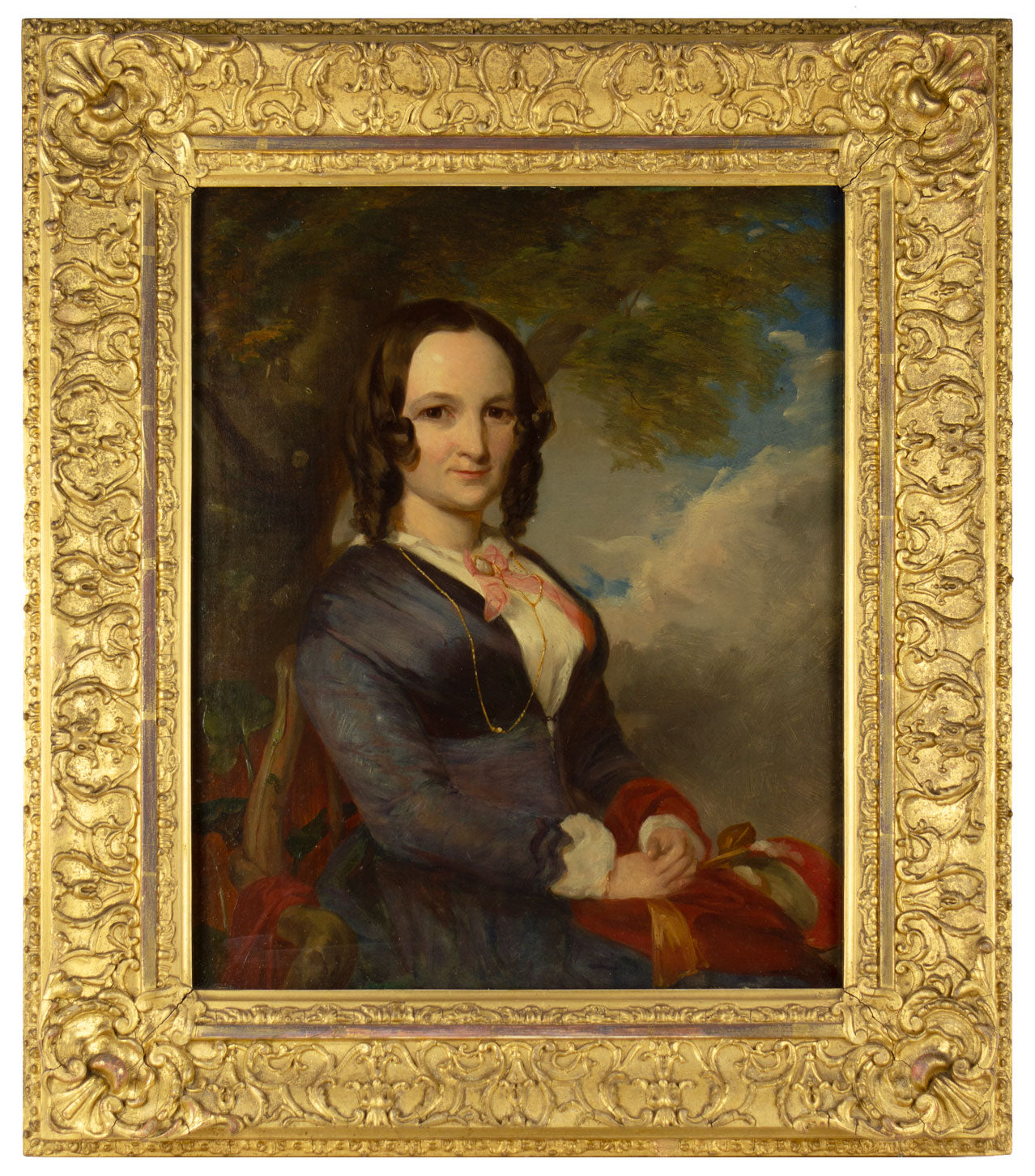 John Stirling, Portrait Pair, Scottish Cleric & His Wife – 1851 oil paintings