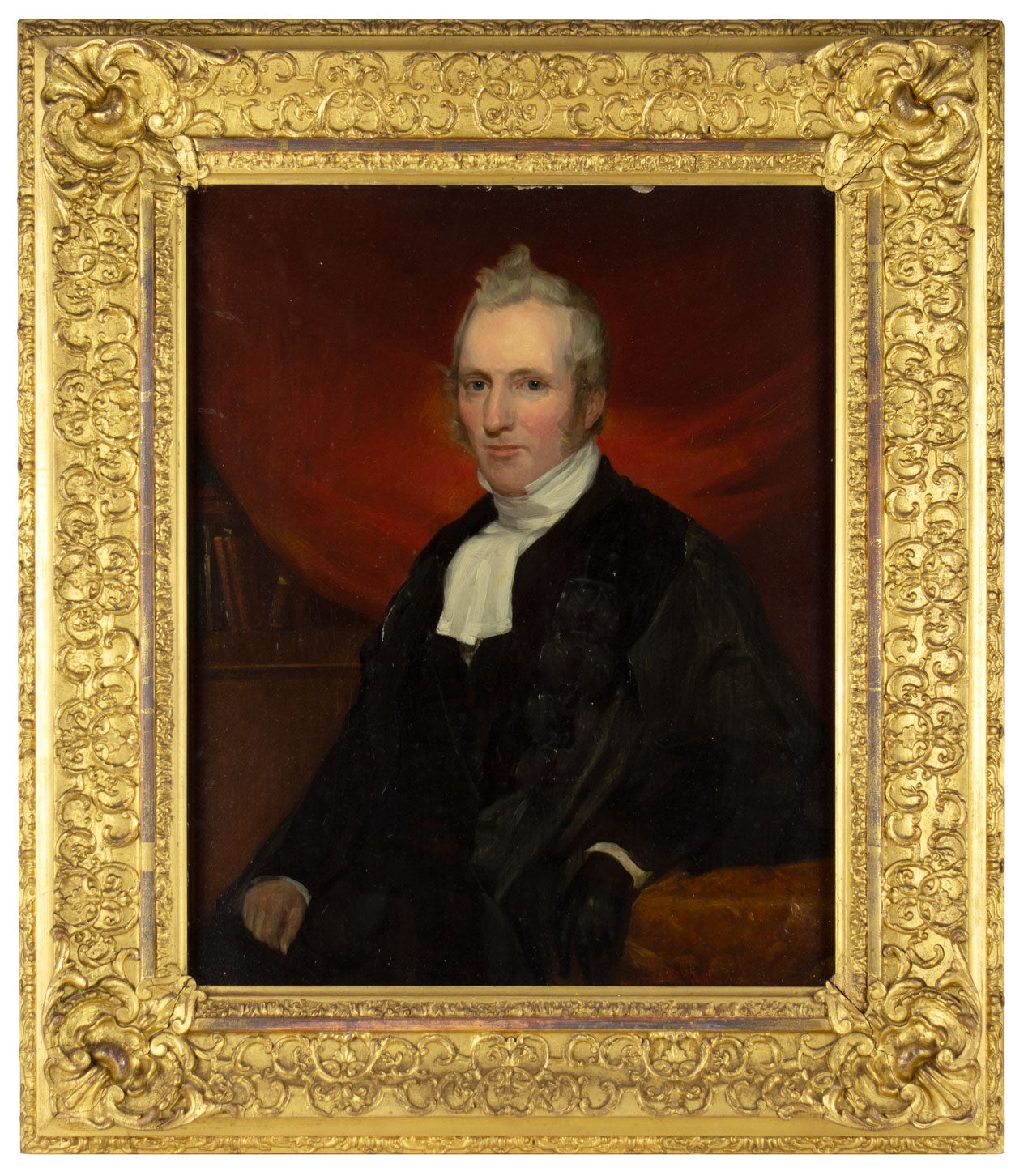 John Stirling, Portrait Pair, Scottish Cleric & His Wife – 1851 oil paintings