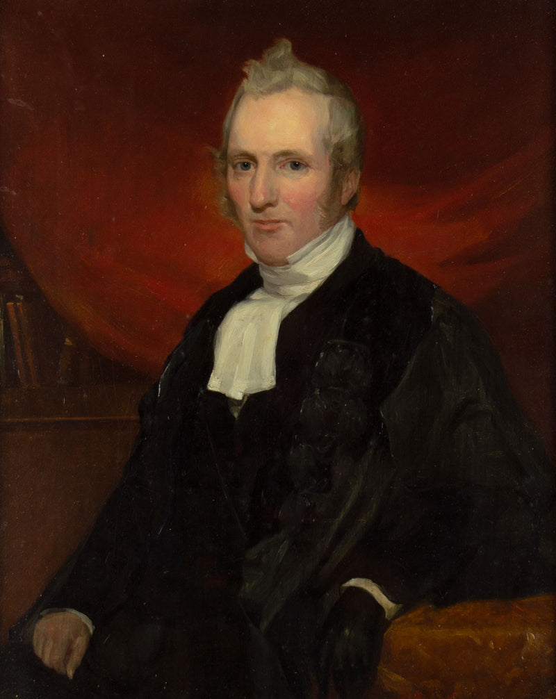 John Stirling, Portrait Pair, Scottish Cleric & His Wife – 1851 oil paintings