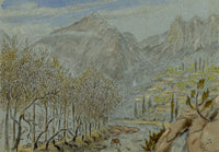 C.M. Stopford, Bercluse Valley near Menton, French Riviera – c.1880s watercolour