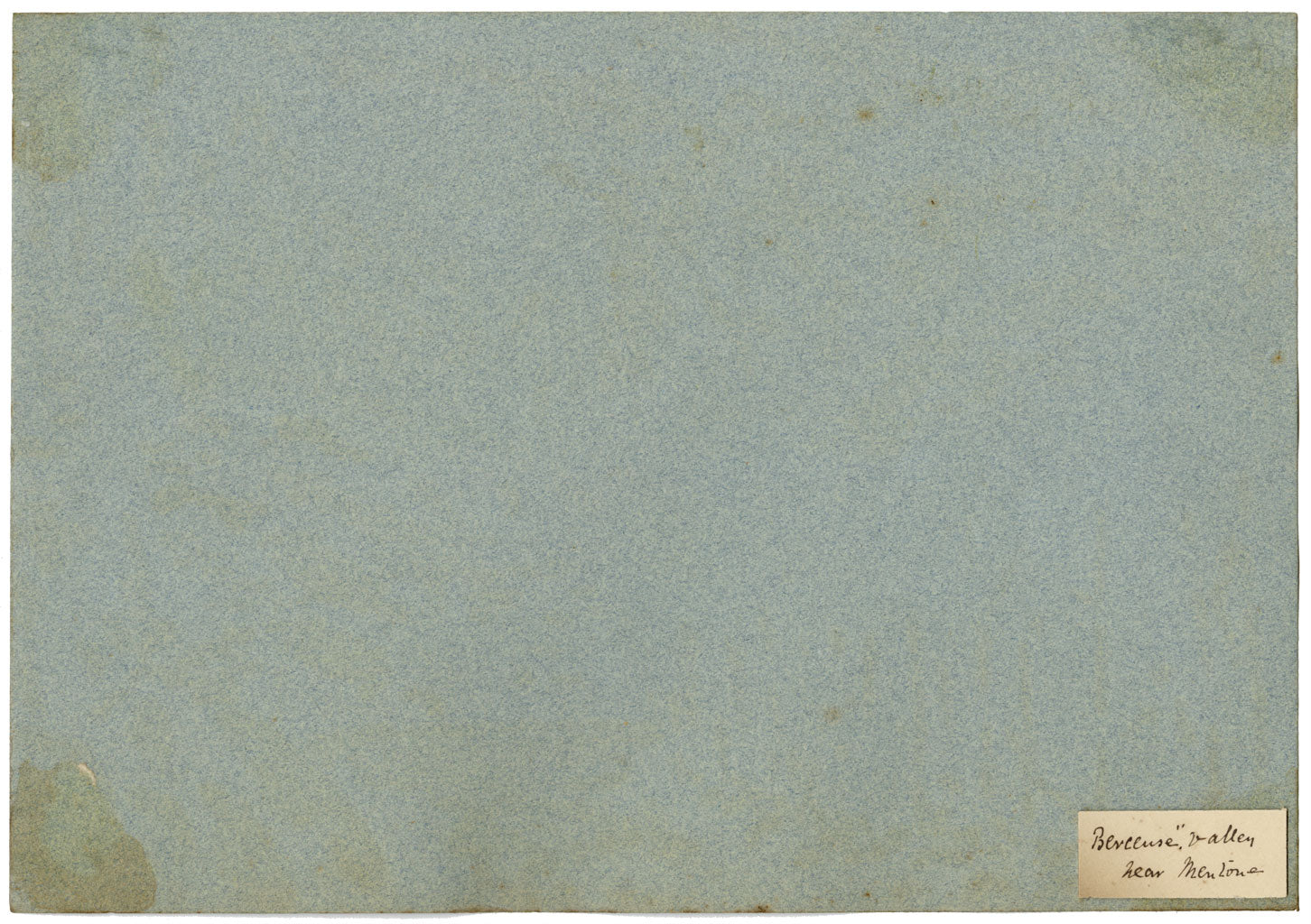 CM Stopford, Valle di Bercluse vicino a Mentone, Costa Azzurra – acquerello c. 1880