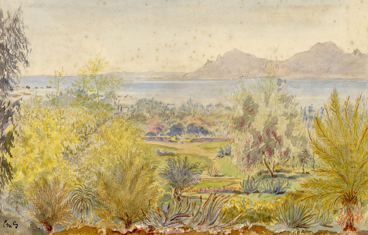 C.M. Stopford, Hotel California, Cannes, French Riviera – c.1880s watercolour