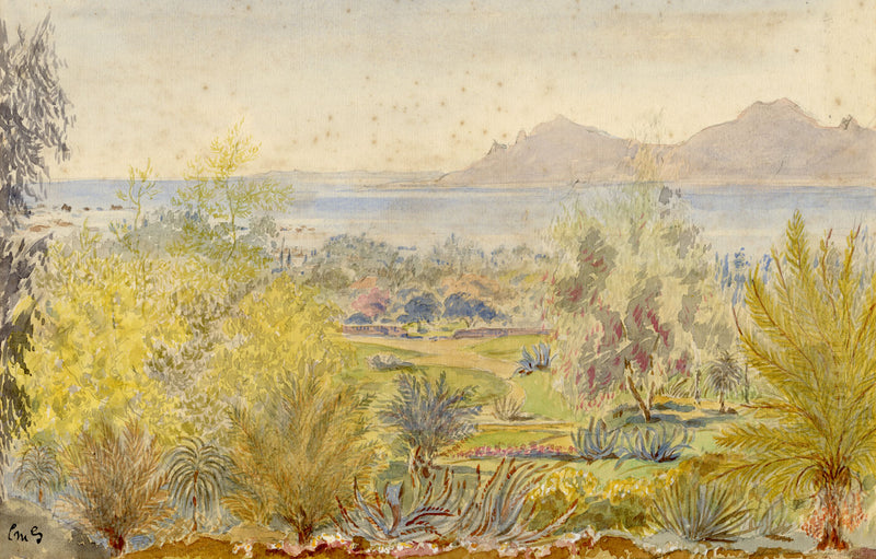 C.M. Stopford, Hotel California, Cannes, French Riviera – c.1880s watercolour