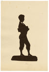 Victorian Papercut Silhouette Portrait of Master Verner – 1870s