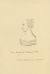 William J. Tipping, Portrait of Diane de Poitiers – 1856 graphite drawing