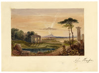 John Harper, Capriccio all'italiana – acquerello di inizio Ottocento