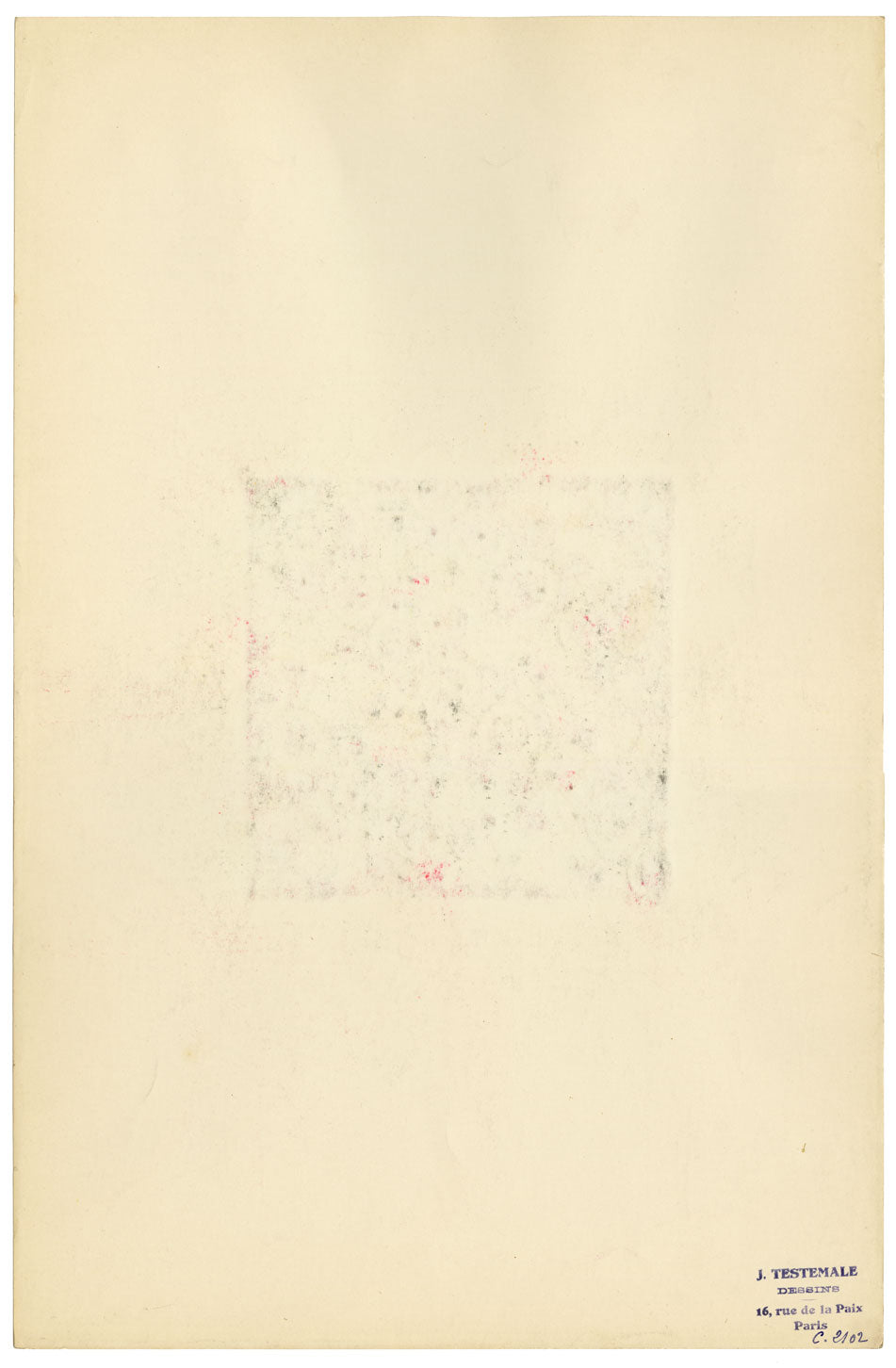 Textile Design, Atelier Testemale Paris: Pink Ditsy Flower Pop –c.1960s painting