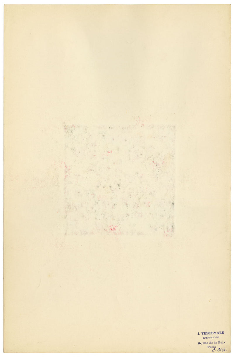 Textile Design, Atelier Testemale Paris: Pink Ditsy Flower Pop –c.1960s painting